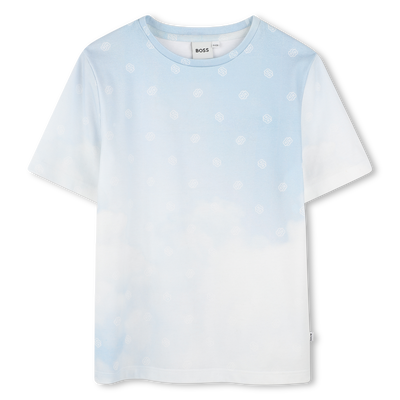 Camiseta de algod&oacute;n estampada BOSS NI&Ntilde;O