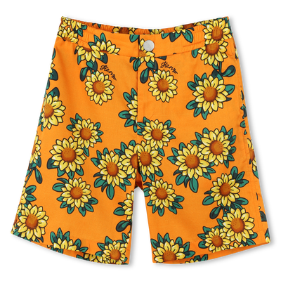 Bermudas de sat&eacute;n estampadas KENZO KIDS NI&Ntilde;O