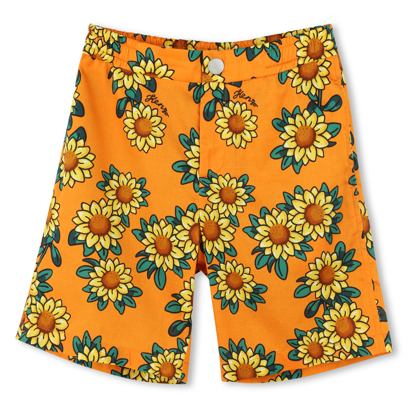 Bermudas de sat&eacute;n estampadas KENZO KIDS 
                        NI&Ntilde;O