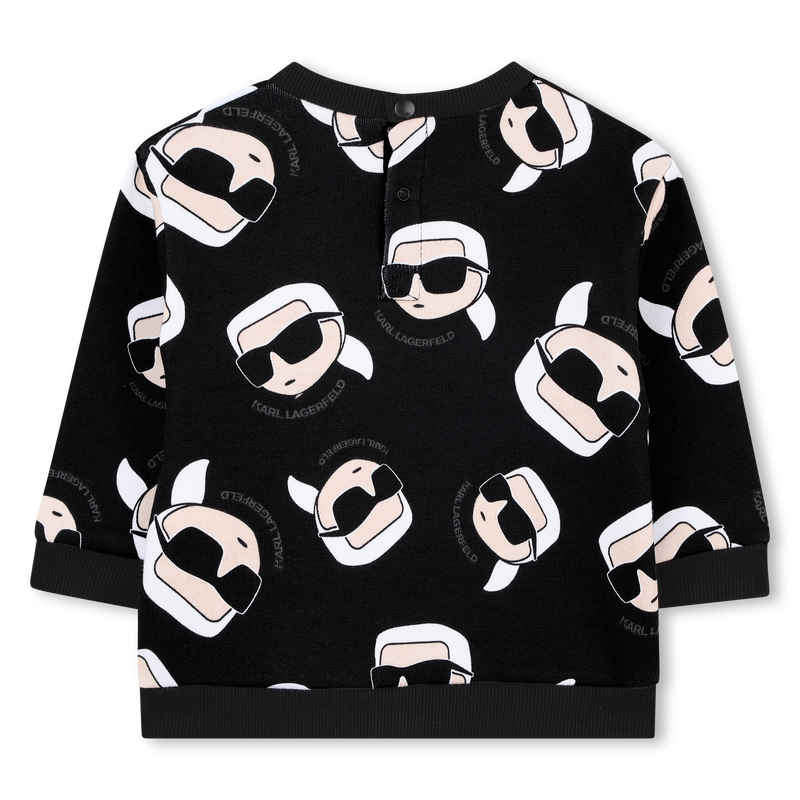 Sudadera de vell&oacute;n cepillado KARL LAGERFELD KIDS 
                        NI&Ntilde;O