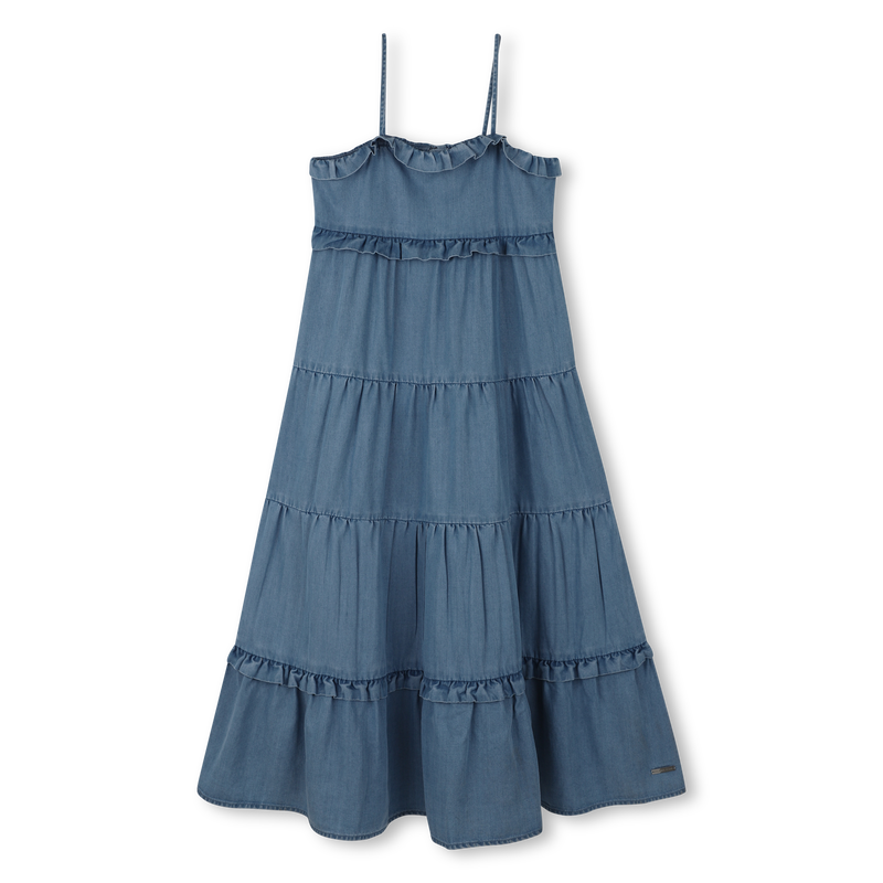 VESTIDO LARGO CON TIRANTES MICHAEL KORS 
                        NI&Ntilde;A