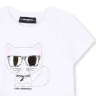 Camiseta ilustraci&oacute;n choupette KARL LAGERFELD KIDS 
                    NI&Ntilde;A