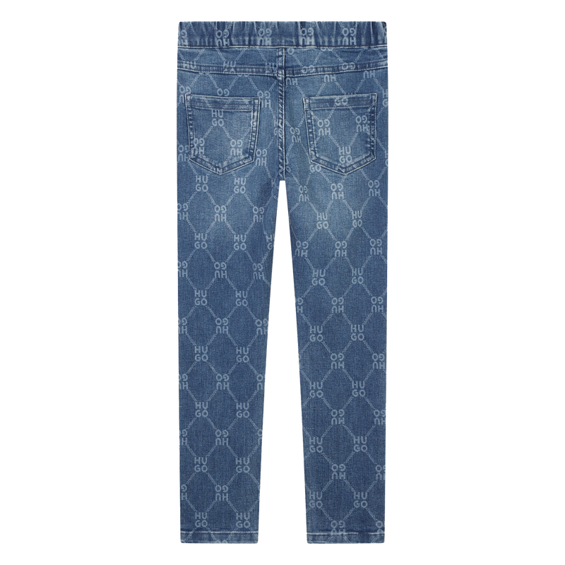 Pantal&oacute;n ajustado estampado HUGO 
                        NI&Ntilde;A