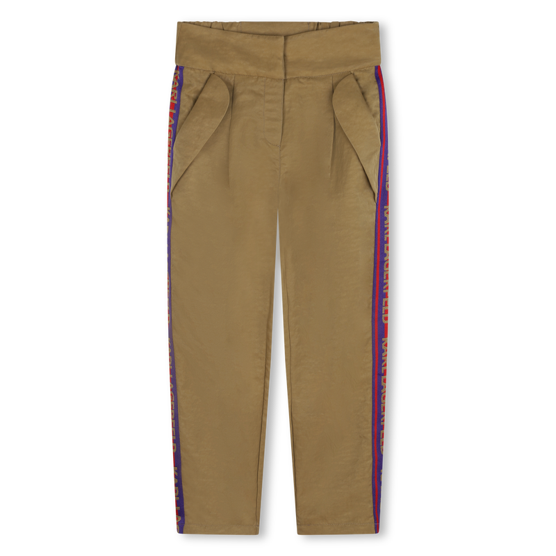 Pantal&oacute;n con bandas de rayas KARL LAGERFELD KIDS 
                        NI&Ntilde;A
