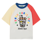 Camiseta con mangas y cuello en contraste KENZO KIDS 
                    NI&Ntilde;O