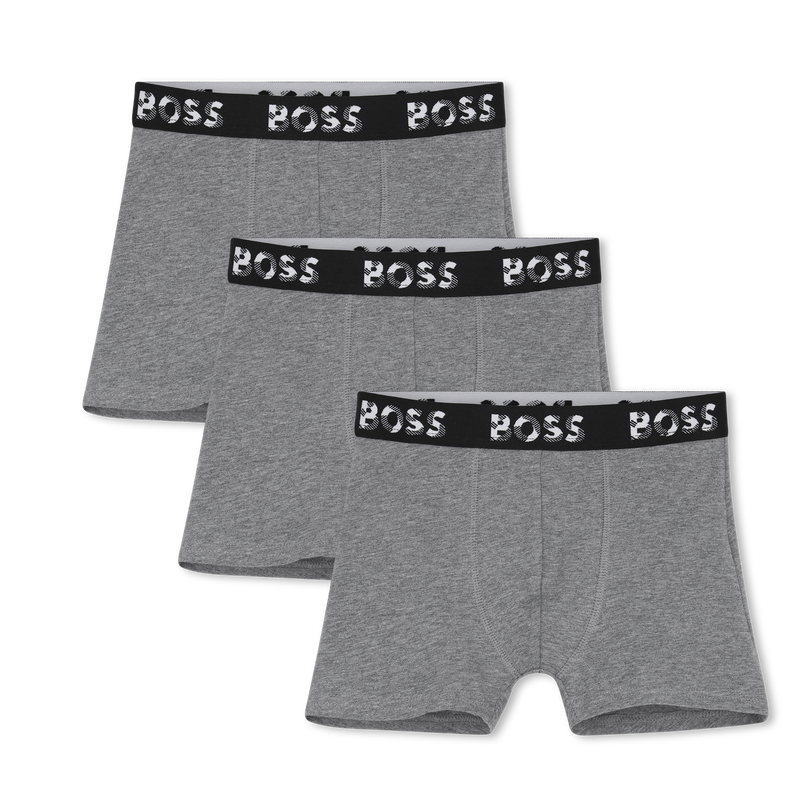 Pack de 3 calzoncillos b&oacute;xer BOSS 
                        NI&Ntilde;O
