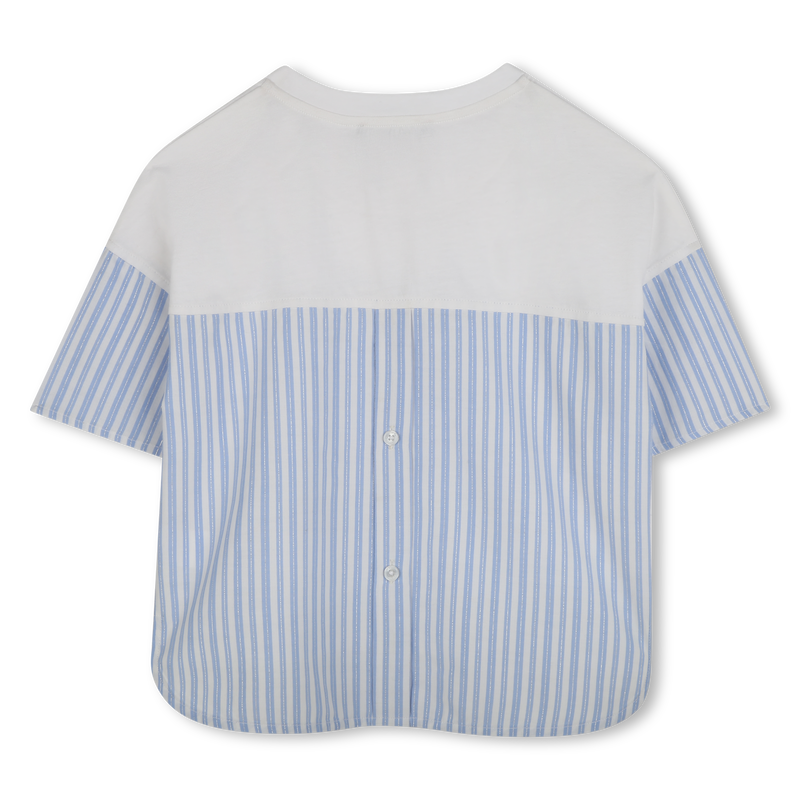 Camiseta bimateria estampada KARL LAGERFELD KIDS 
                        NI&Ntilde;A