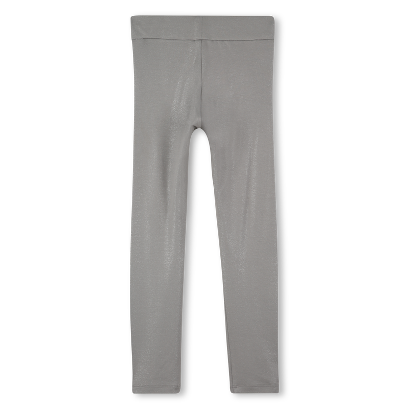 Leggings de punto de lentejuelas plateadas DKNY 
                        NI&Ntilde;A