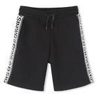 Bermudas con bandas laterales, NEGRO, hi-res