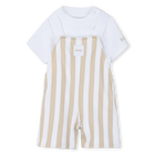 Conjunto mono + camiseta, BEIG, hi-res