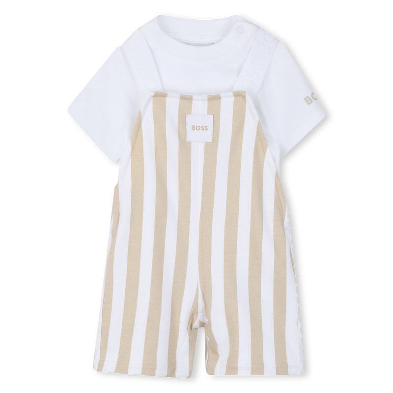 CONJUNTO MONO + CAMISETA BOSS 
                        NI&Ntilde;O