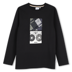 Camiseta de manga larga, NEGRO, hi-res