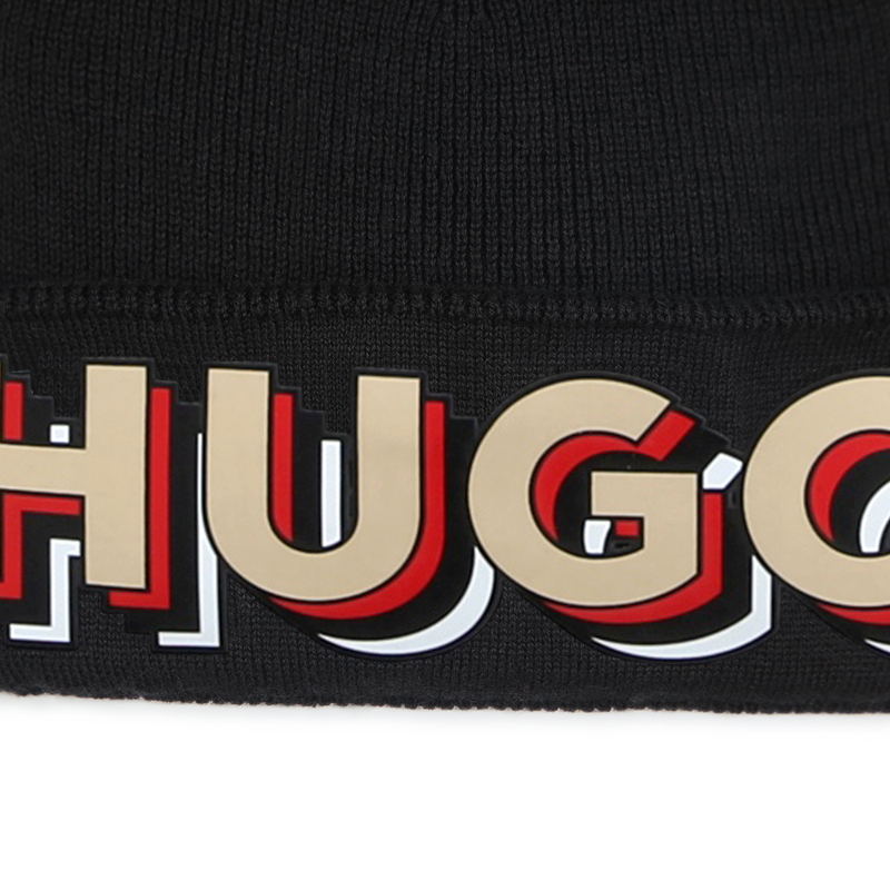 Gorro con vuelta de punto HUGO 
                        NI&Ntilde;O