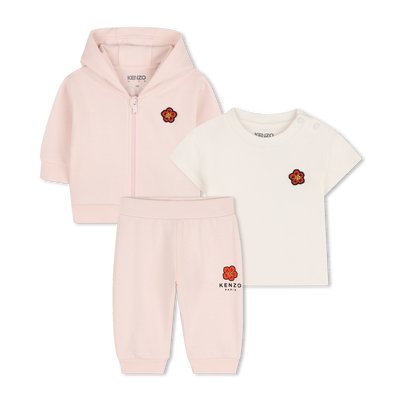 Conjunto de pantal&oacute;n, c&aacute;rdigan y camiseta KENZO KIDS UNISEXO