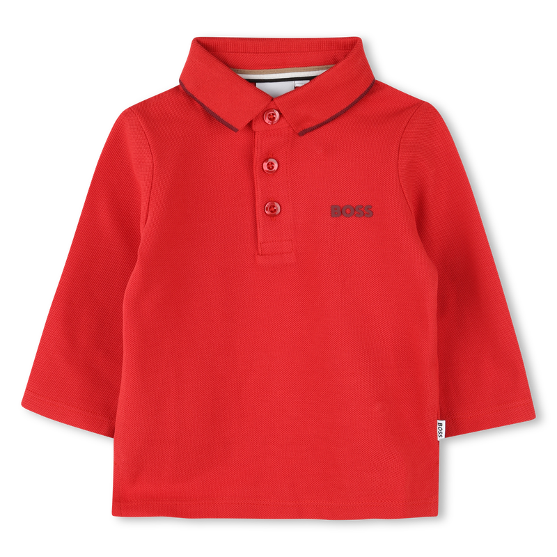 Polo de piqu&eacute; de algod&oacute;n BOSS 
                        NI&Ntilde;O