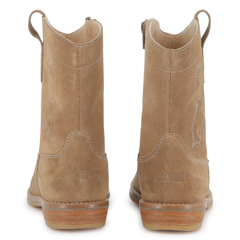 Botas vaqueras en piel de vacuno ZADIG & VOLTAIRE 
                        NI&Ntilde;A