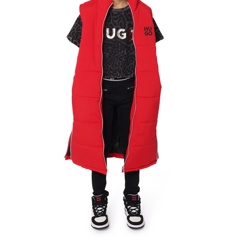 Camiseta de algod&oacute;n estampada HUGO 
                        NI&Ntilde;A