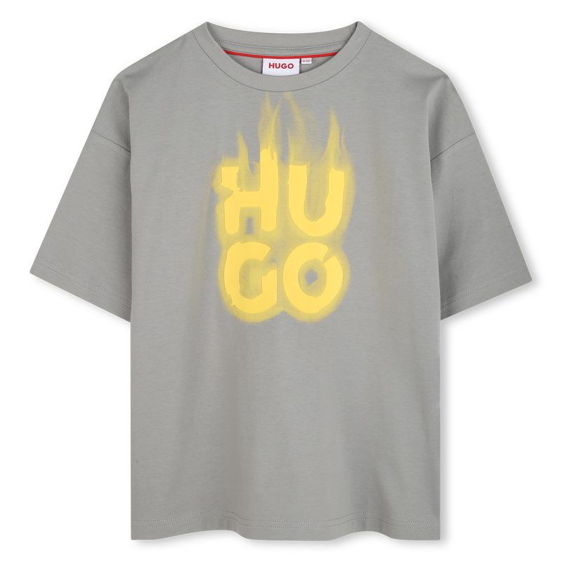 Camiseta manga corta y algod&oacute;n HUGO 
                        NI&Ntilde;O