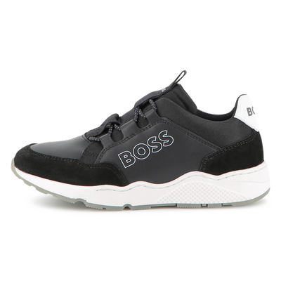 Zapatillas de imitación y lona BOSS NIÑO