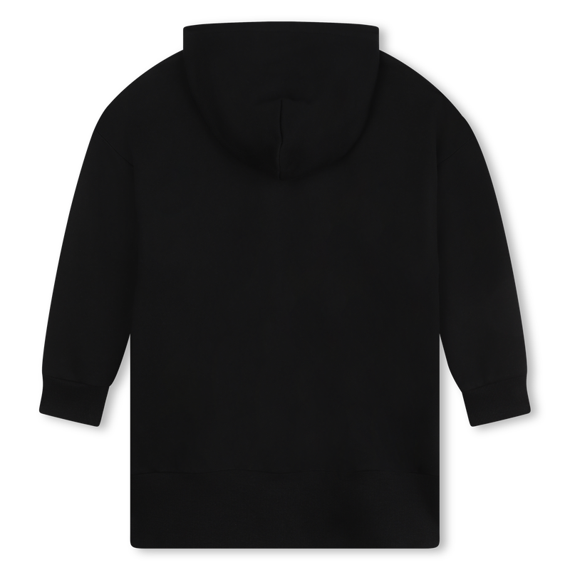 Vestido con capucha de mulet&oacute;n DKNY 
                        NI&Ntilde;A