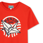 Camiseta algod&oacute;n manga corta KENZO KIDS 
                    UNISEXO