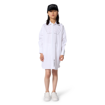 Vestido camisero de manga larga KARL LAGERFELD KIDS NI&Ntilde;A