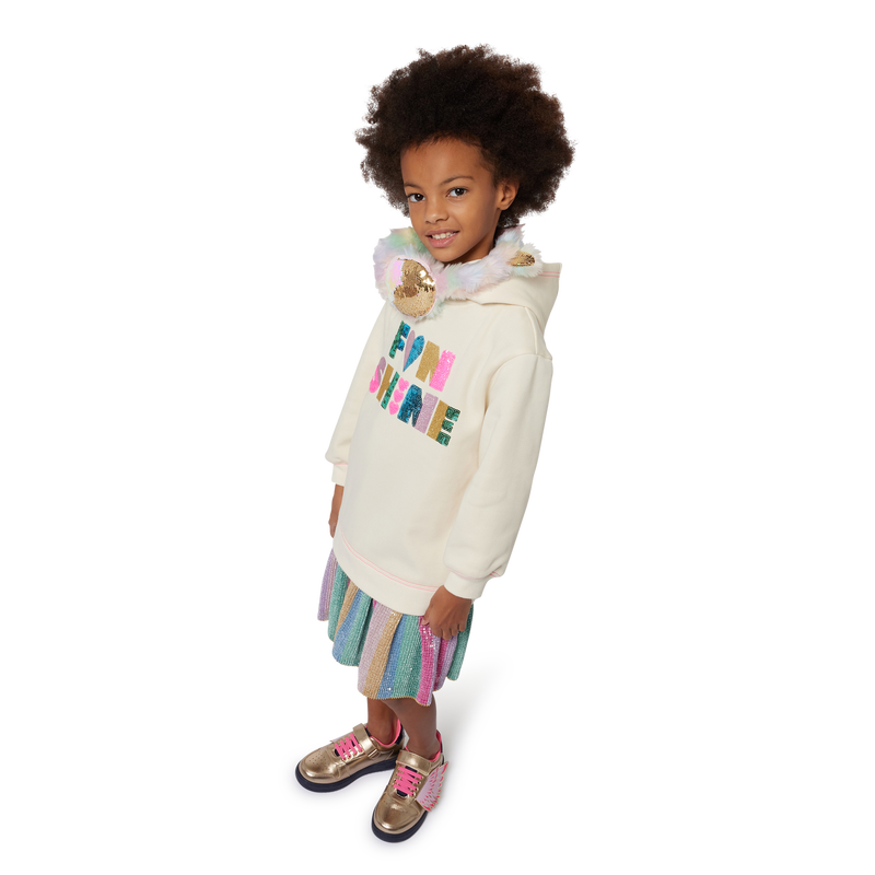 Vestido bimaterial elegante BILLIEBLUSH 
                        NI&Ntilde;A