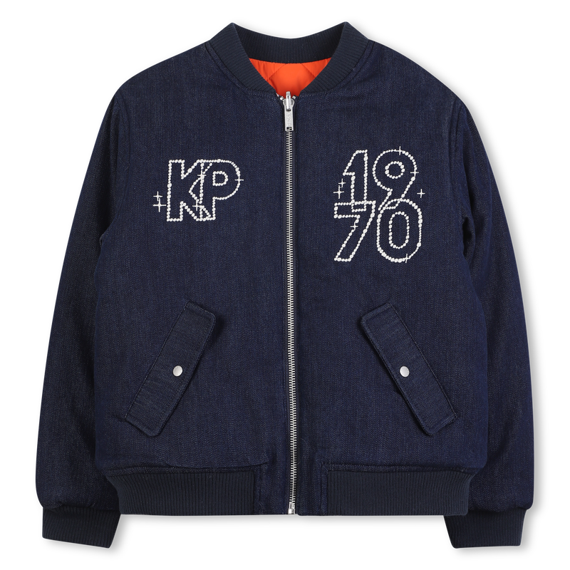 Chaqueta reversible con cierre de cremallera KENZO KIDS 
                        UNISEXO