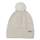 Gorro de punto con pomp&oacute;n, LUZ DE ORO, hi-res