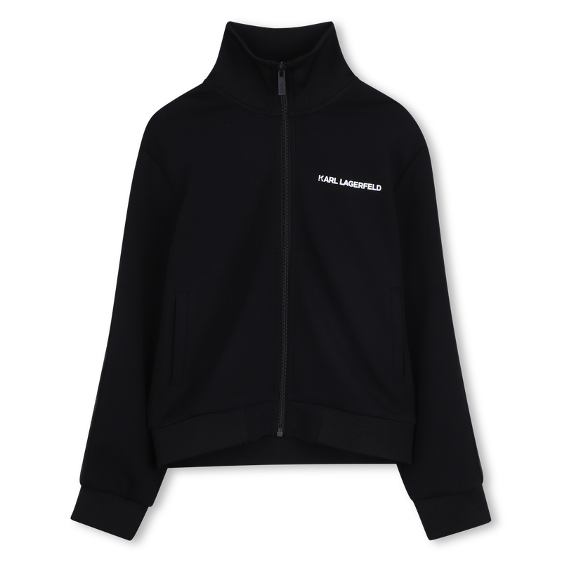 SUDADERA CON CAPUCHA CON CREMALLERA KARL LAGERFELD KIDS 
                        NI&Ntilde;O