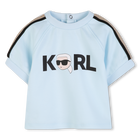 Conjunto de camiseta y pantal&oacute;n corto KARL LAGERFELD KIDS 
                    NI&Ntilde;O