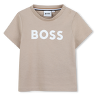 Camiseta de manga corta, BEIG, hi-res