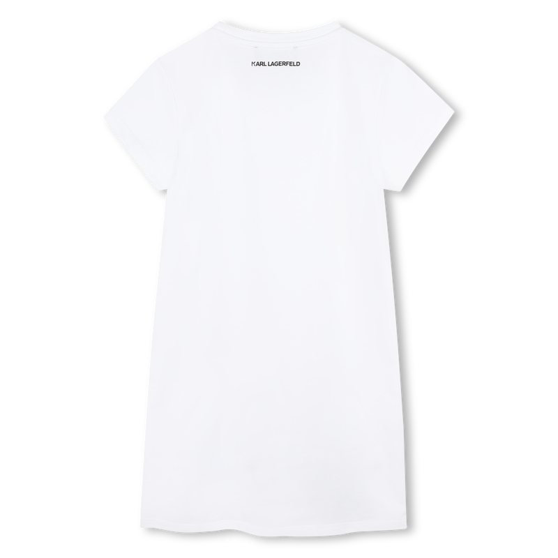 Vestido de manga corta bordado KARL LAGERFELD KIDS 
                        NI&Ntilde;A