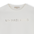 Vestido de manga larga bimaterial MICHAEL KORS 
                    NI&Ntilde;A