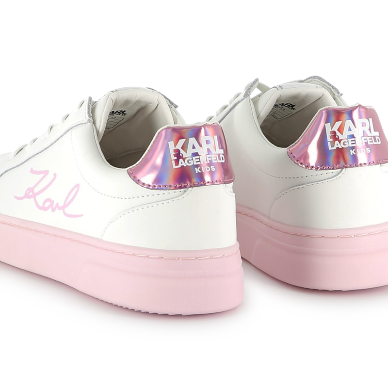Zapatillas de cuero KARL LARGERFELD KIDS 
                        NI&Ntilde;A