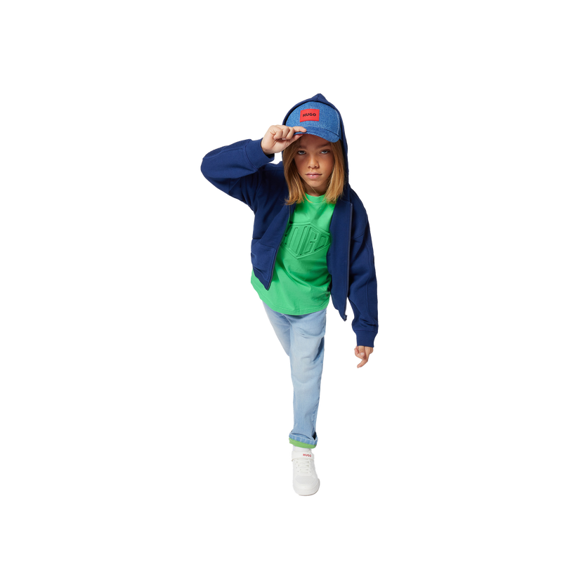 Chaqueta con capucha HUGO 
                        NI&Ntilde;O