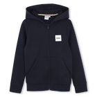 Sudadera con capucha con cremallera, MARINO, hi-res