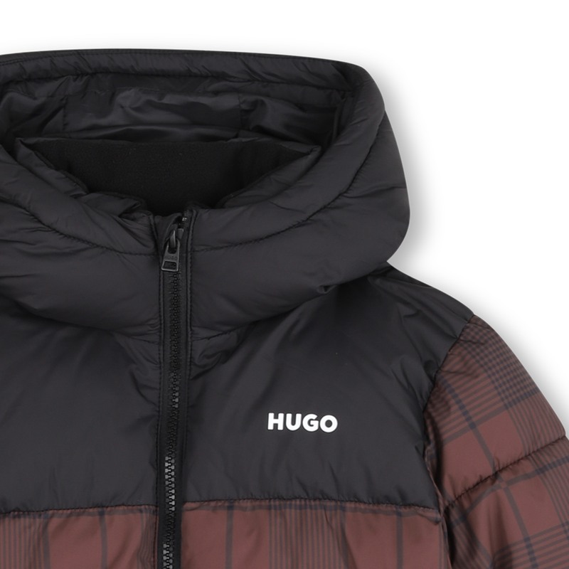 Chaqueta acolchada con capucha HUGO 
                        NI&Ntilde;O