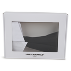 Corbata bicolor de algod&oacute;n KARL LAGERFELD KIDS 
                    NI&Ntilde;A