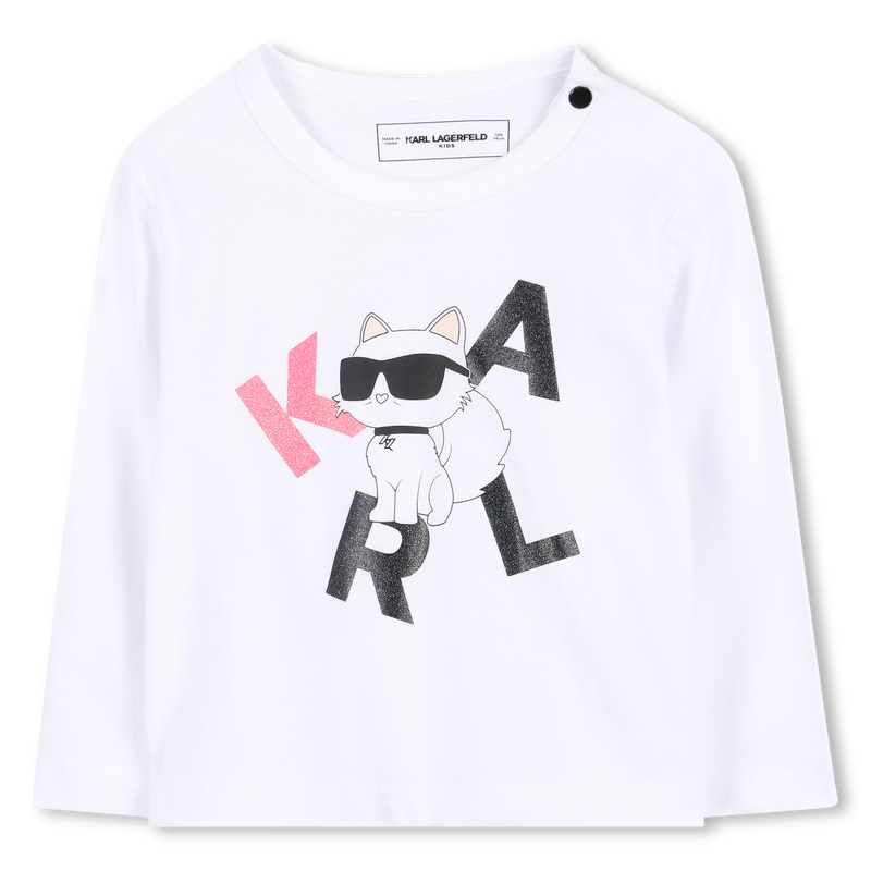 Camiseta de manga larga KARL LAGERFELD KIDS 
                        NI&Ntilde;A
