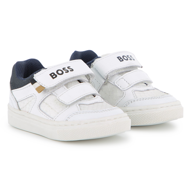 ZAPATILLAS CON RAYAS DE VELCRO BOSS 
                        NI&Ntilde;O