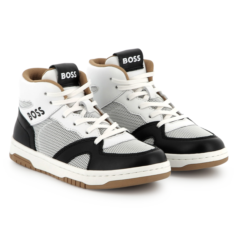 Zapatillas altas con cordones BOSS 
                        NI&Ntilde;O