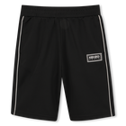 Bermudas con tiras laterales, NEGRO, hi-res