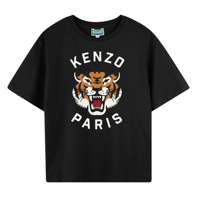 Camiseta de algod&oacute;n estampada KENZO KIDS NI&Ntilde;O