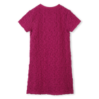 Vestido gofrado de manga corta DKNY 
                    NI&Ntilde;A