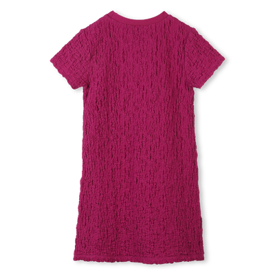 Vestido gofrado de manga corta DKNY NI&Ntilde;A