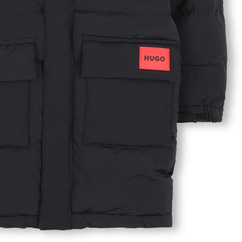 Chaqueta larga acolchada HUGO 
                        NI&Ntilde;O