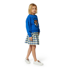 Falda de algod&oacute;n con cuadros KENZO KIDS 
                    NI&Ntilde;A