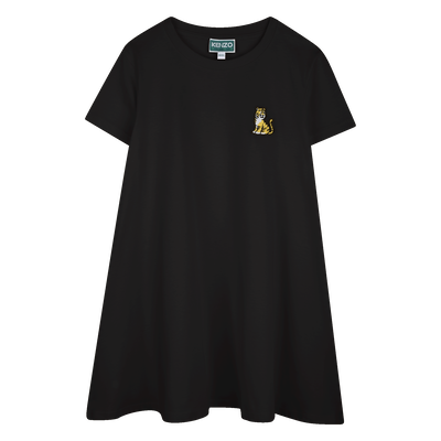 Vestido con insignia bordada KENZO KIDS NI&Ntilde;A