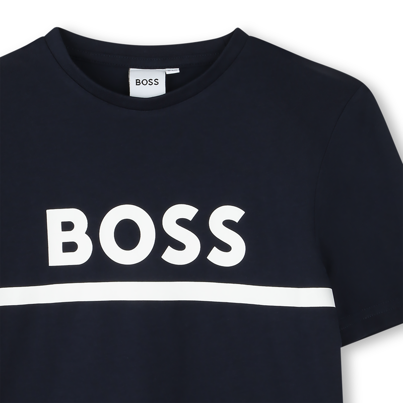 CAMISETA DE MANGA CORTA BOSS 
                        NI&Ntilde;O
